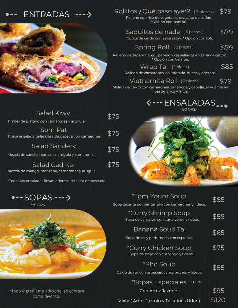 Woktai Menu