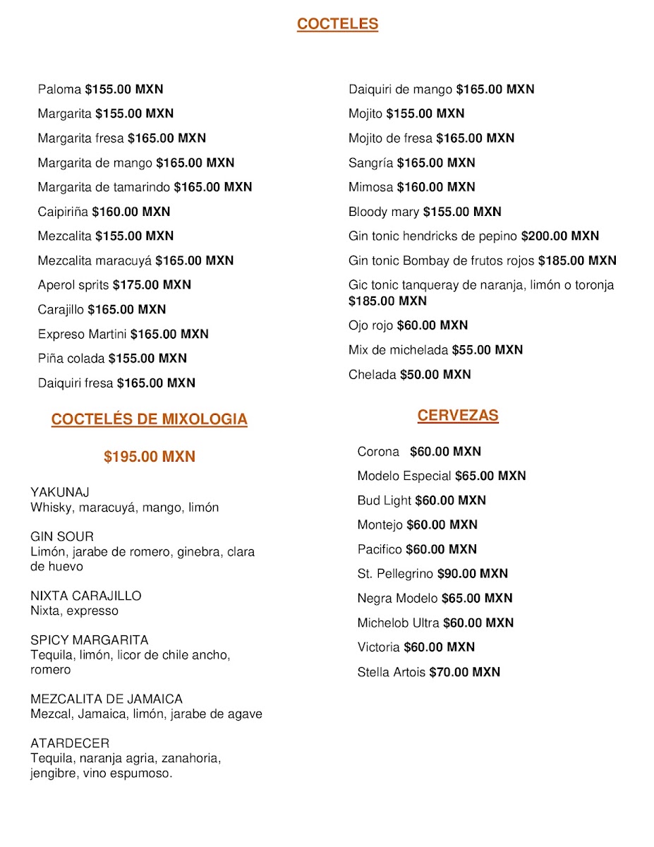 Yakunaj Cocina Mexicana Menu Photo 4