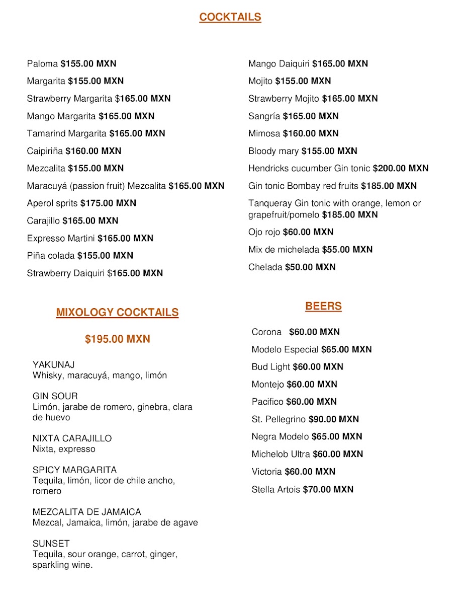 Yakunaj Cocina Mexicana Menu Photo 6