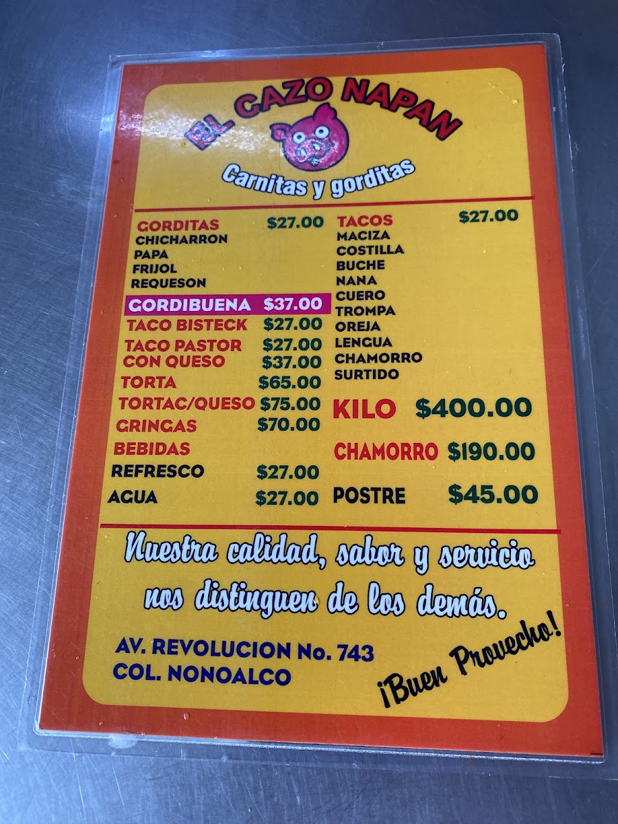 Zacazonapan Menu Photo 3