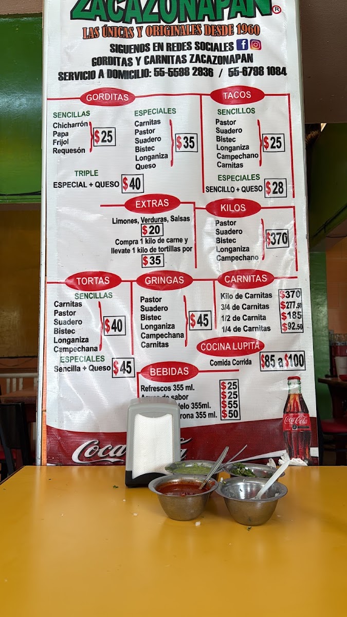 Zacazonapan Menu Photo 4