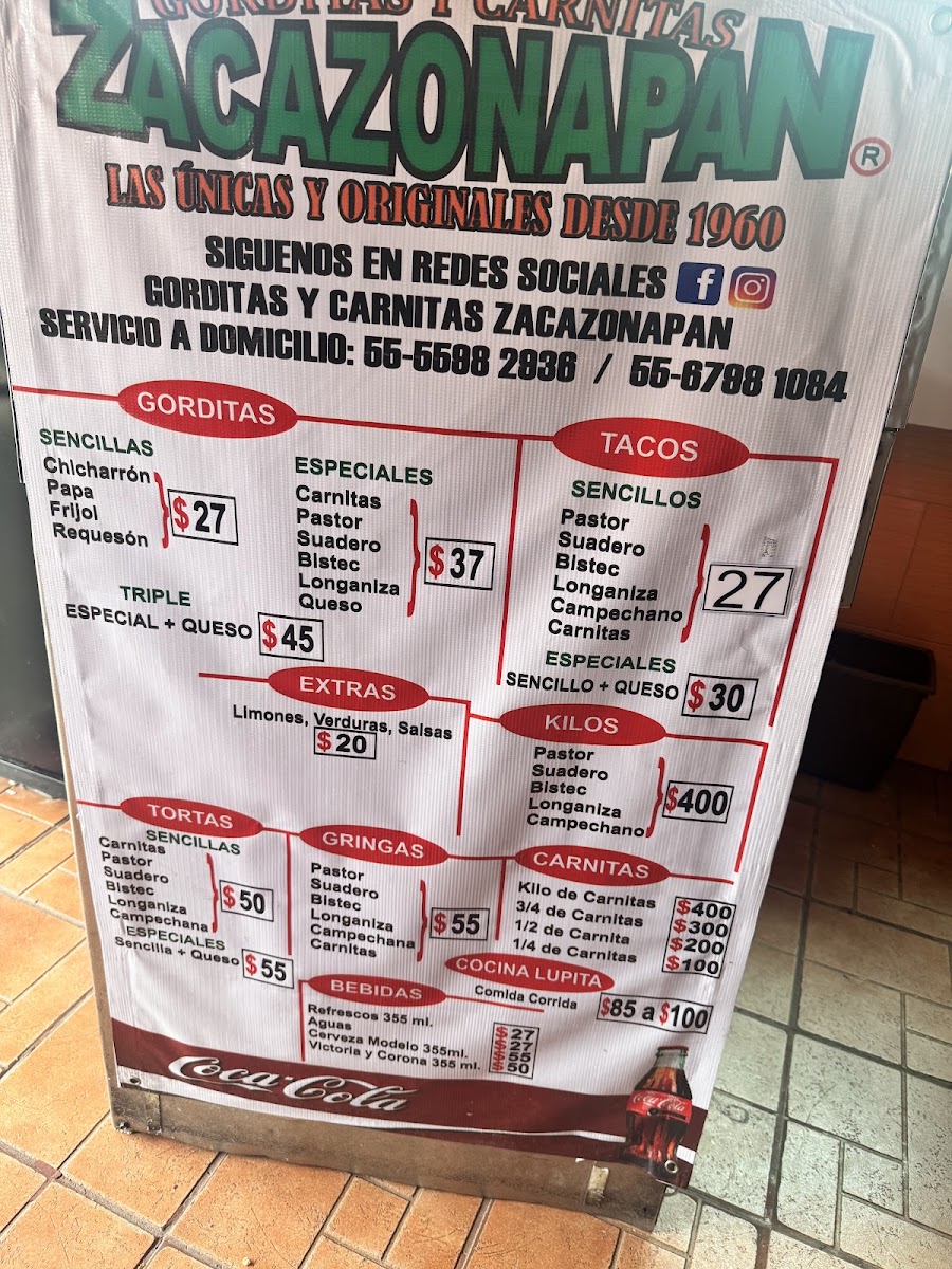 Zacazonapan Menu Photo 5