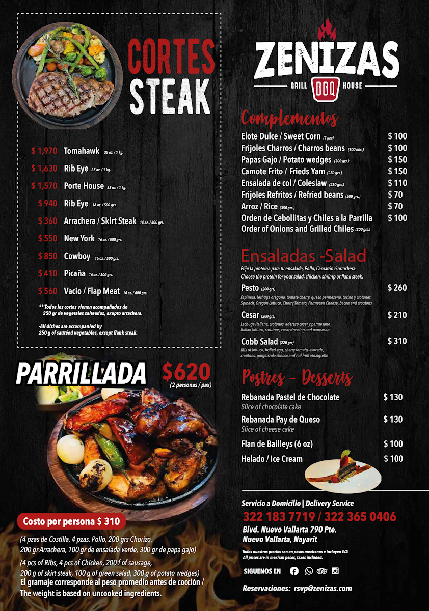Zenizas Nvo. Vallarta Menu Photo 2