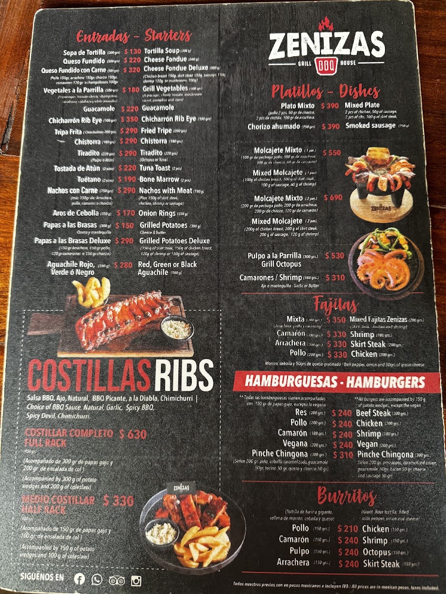 Zenizas Nvo. Vallarta Menu Photo 4