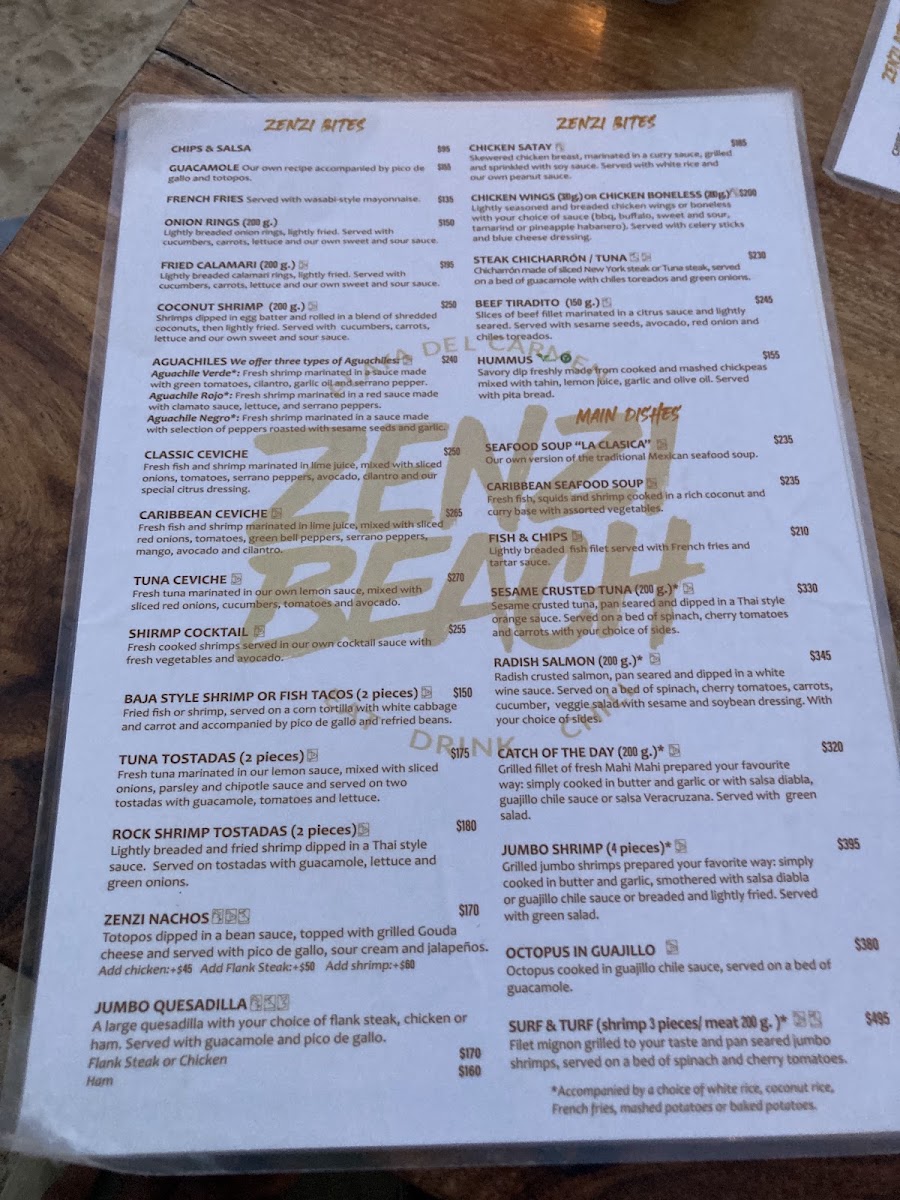 Zenzi Beach Menu Photo 5