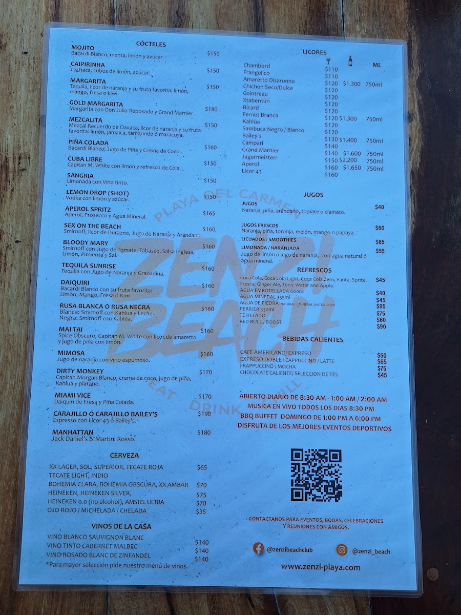 Zenzi Beach Menu Photo 9