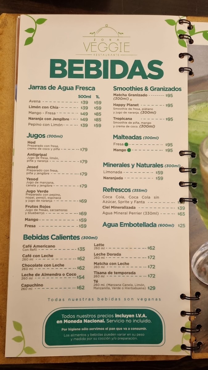 Zona Veggie Restaurante Menu Photo 2